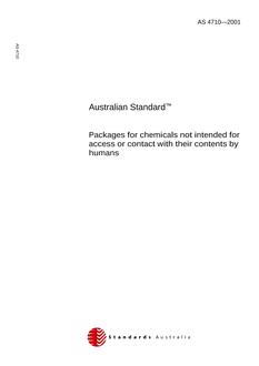 AS 4710-2001 AS 4710-2001