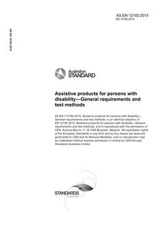 AS EN 12182:2015 AS EN 12182:2015