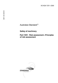 AS 4024.1301-2006 AS 4024.1301-2006