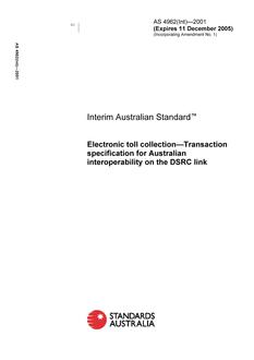 AS 4962(INT)-2001 AS 4962(INT)-2001