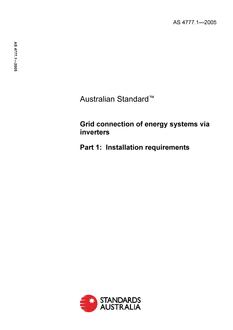 AS 4777.1-2005 AS 4777.1-2005