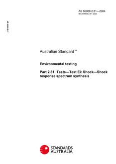 AS 60068.2.81-2004 AS 60068.2.81-2004