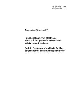 AS 61508.5-1999 AS 61508.5-1999