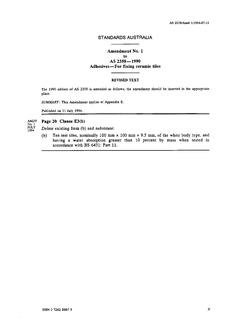 AS 2358-1990 AMDT 1 AS 2358-1990 AMDT 1