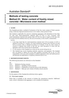 AS 1012.23:2015 AS 1012.23:2015