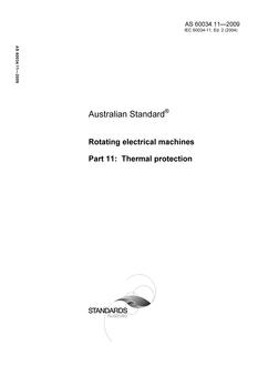 AS 60034.11-2009 AS 60034.11-2009
