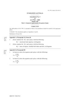 AS 1799.1-2009 Amd 3:2014