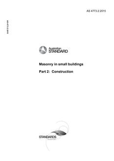 AS 4773.2:2015 AS 4773.2:2015