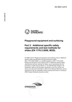 AS 4685.3:2014 AS 4685.3:2014