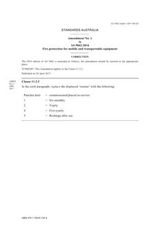 AS 5062:2016 Amd 1:2017 AS 5062:2016 Amd 1:2017