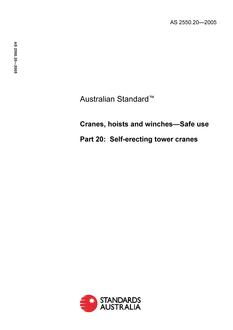 AS 2550.20-2005 AS 2550.20-2005