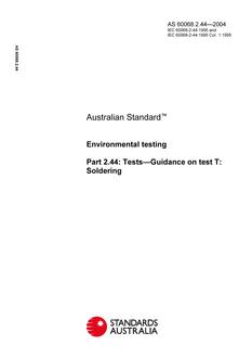 AS 60068.2.44-2004 AS 60068.2.44-2004