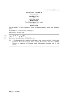 AS 5100.4-2004 AMDT 2 AS 5100.4-2004 AMDT 2