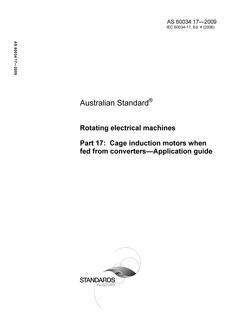 AS 60034.17-2009 AS 60034.17-2009