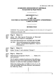 AS 1828-1984 AMDT 1