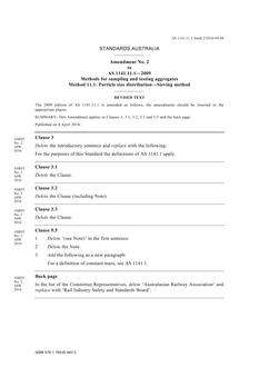 AS 1141.11.1-2009 Amd 2:2016