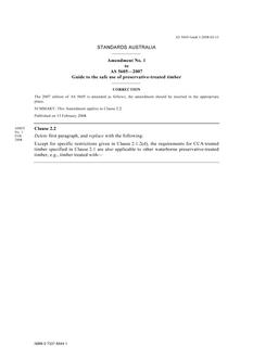AS 5605-2007 AMDT 1 AS 5605-2007 AMDT 1