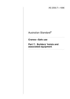 AS 2550.7-1996 AS 2550.7-1996