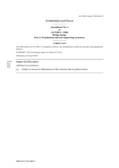 AS 5100.3-2004 AMDT 1 AS 5100.3-2004 AMDT 1