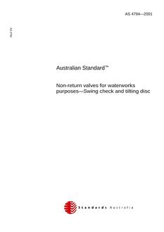 AS 4794-2001 AS 4794-2001