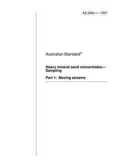 AS 2884.1-1997 AS 2884.1-1997