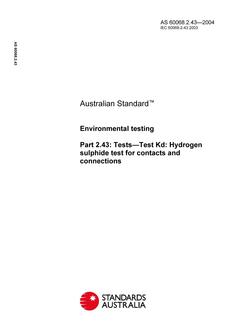 AS 60068.2.43-2004 AS 60068.2.43-2004