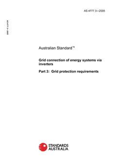 AS 4777.3-2005 AS 4777.3-2005