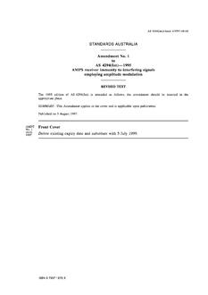 AS 4294(INT)-1995 AMDT 1 AS 4294(INT)-1995 AMDT 1