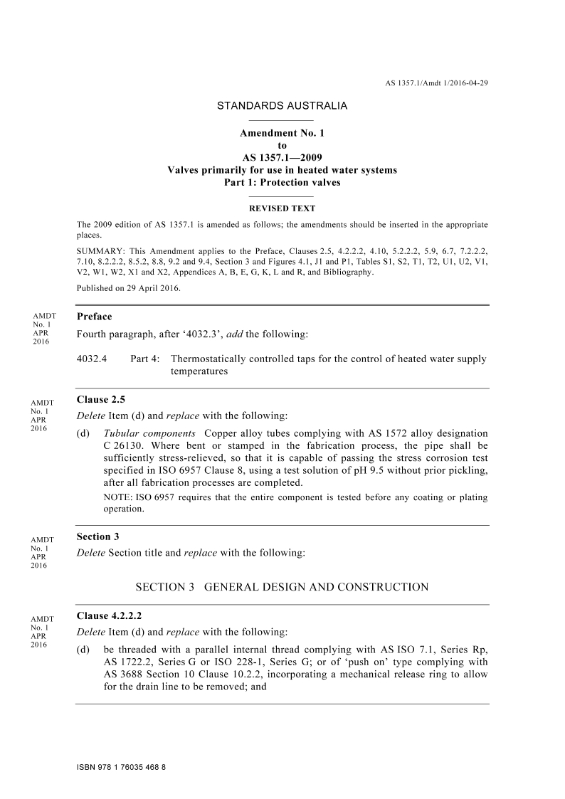 AS 1357.1-2009 Amd 1:2016