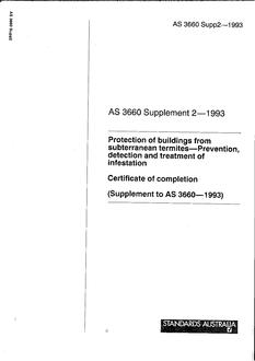 AS 3660 SUPP 2-1993