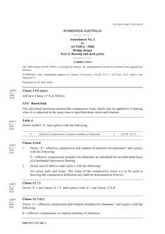 AS 5100.4-2004 AMDT 1 AS 5100.4-2004 AMDT 1