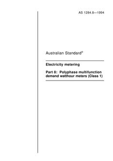 AS 1284.8-1994 AS 1284.8-1994