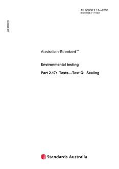 AS 60068.2.17-2003 AS 60068.2.17-2003