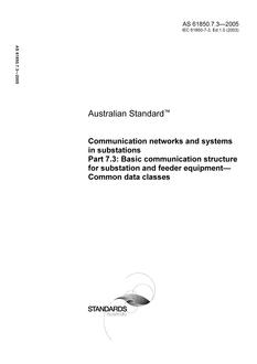 AS 61850.7.3-2005 AS 61850.7.3-2005