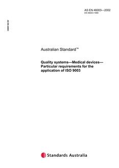 AS EN 46003-2002 AS EN 46003-2002