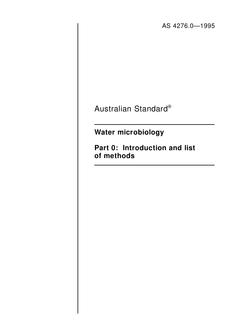 AS 4276.0-1995 AS 4276.0-1995