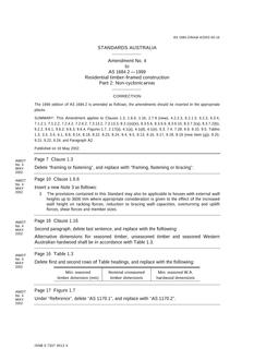 AS 1684.2-1999 AMDT 4 AS 1684.2-1999 AMDT 4