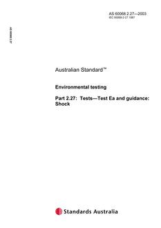 AS 60068.2.27-2003 AS 60068.2.27-2003