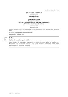 AS 4024.1603-2006 Amd 1:2015