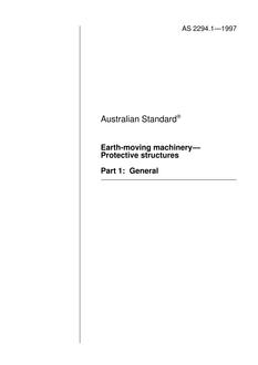 AS 2294.1-1997 AS 2294.1-1997