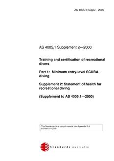 AS 4005.1 SUPP 2-2000