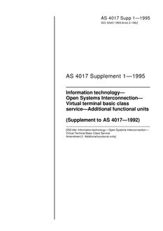 AS 4017 SUPP 1-1995