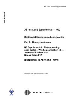 AS 1684.2 N3 SUPP 8-1999