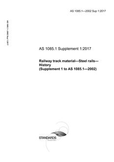 AS 1085.1-2002 Sup 1:2017