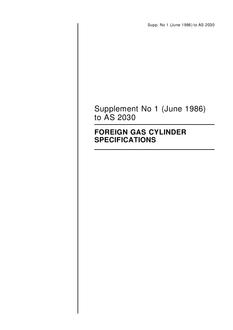 AS 2030 SUPP 1-1986 AS 2030 SUPP 1-1986