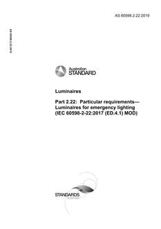 AS 60598.2.22:2019 AS 60598.2.22:2019