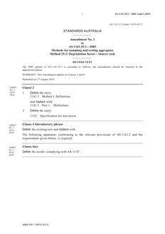 AS 1141.25.1-2003 Amd 1:2019