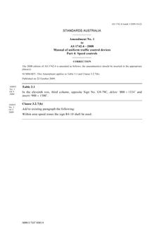 AS 1742.4:2008 Amd 1:2009