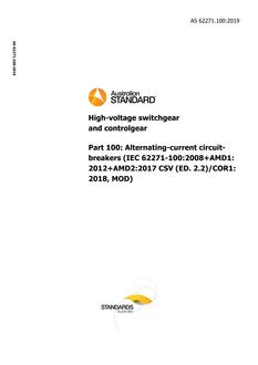 AS 62271.100:2019 AS 62271.100:2019