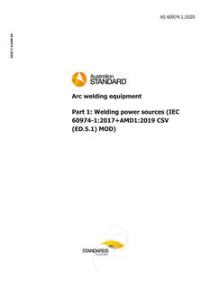 AS 60974.1:2020 AS 60974.1:2020